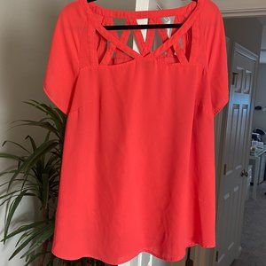 Women's Torrid Blouse Hot Pink Size 1
